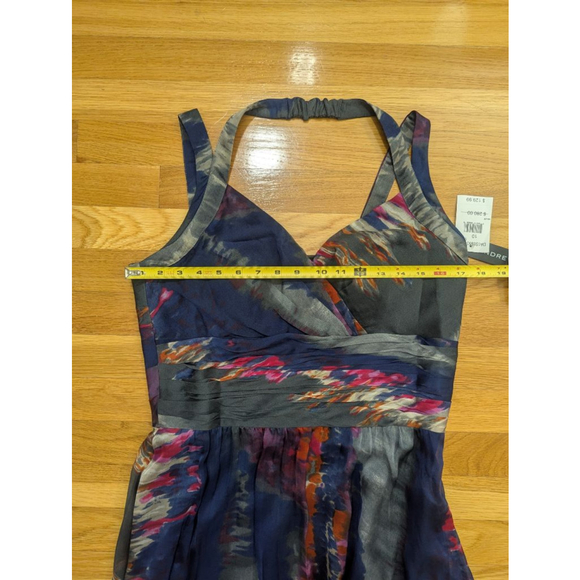 Andrew Marc Silk Mini Dress Cross Front Size 10 NWT - Picture 8 of 14